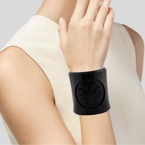 Tory Burch Resin Cuff Bracelet - Black